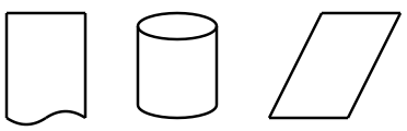 Document, storage and I/O symbols using Ascidia